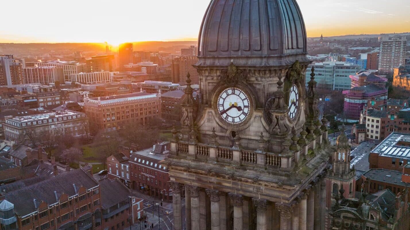 Leeds city centre skyline